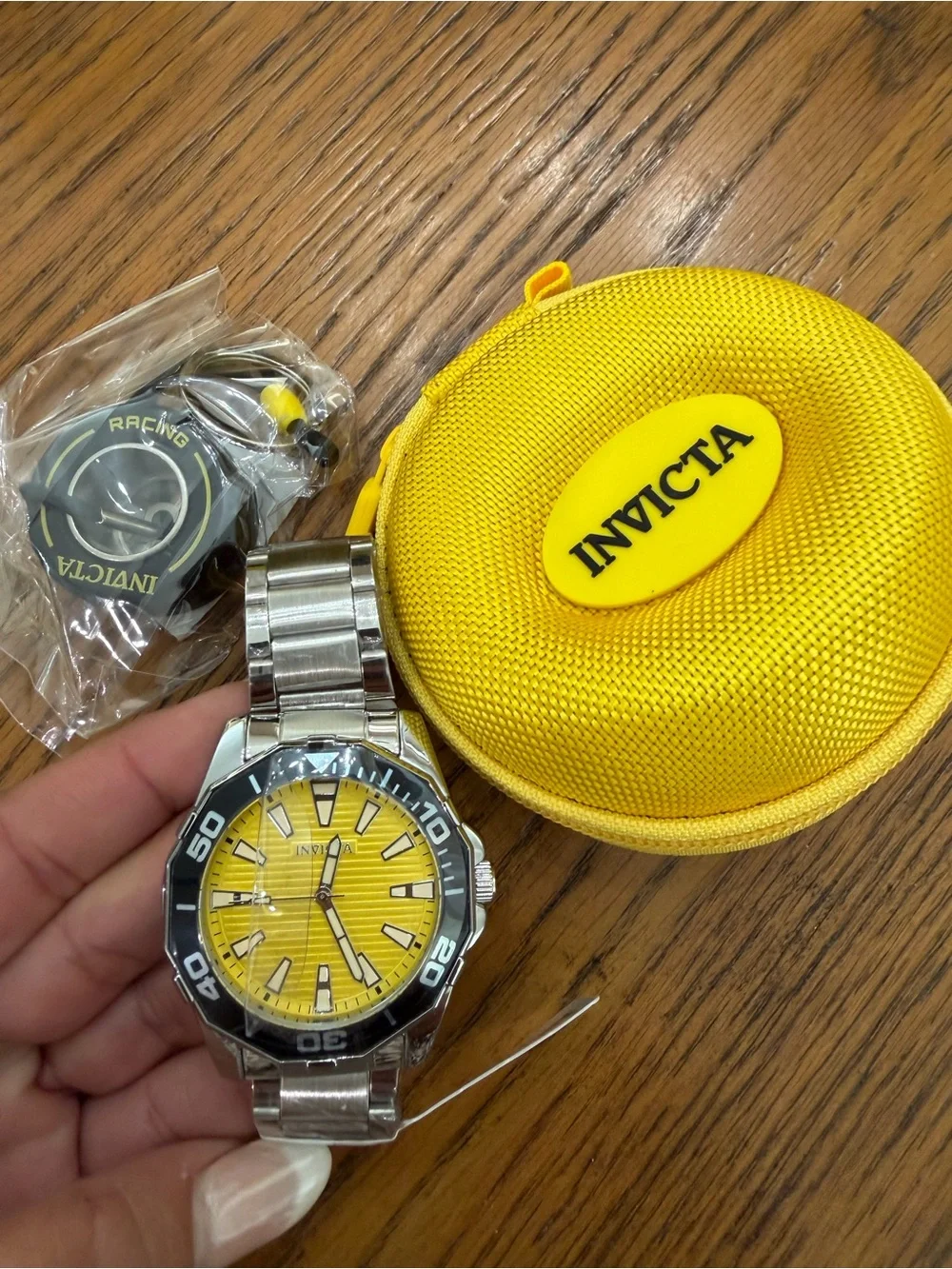 Invicta ProDiver Men's Yellow and Black Watch Bundle
